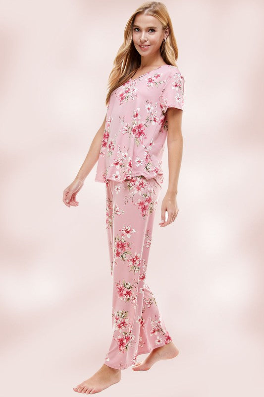 Summer Blossoms Loungewear Set