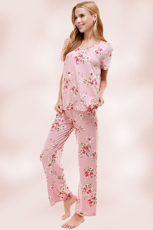 Summer Blossoms Loungewear Set