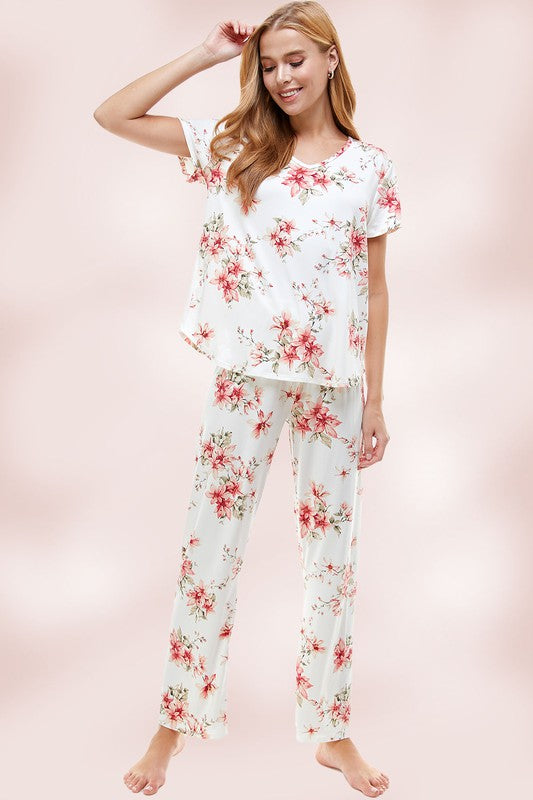 Summer Blossoms Loungewear Set