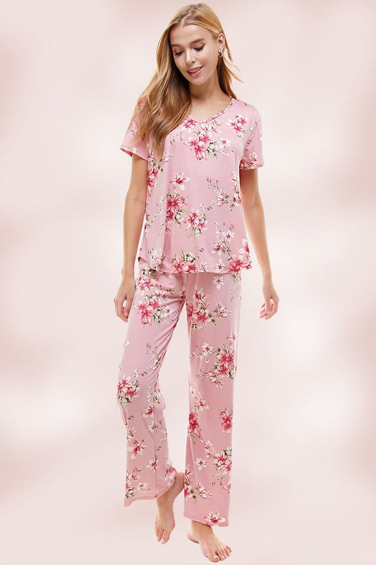 Summer Blossoms Loungewear Set