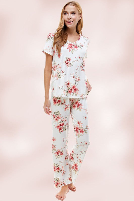 Summer Blossoms Loungewear Set