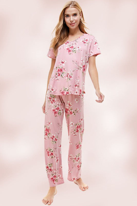 Summer Blossoms Loungewear Set