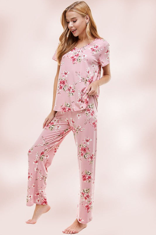 Summer Blossoms Loungewear Set