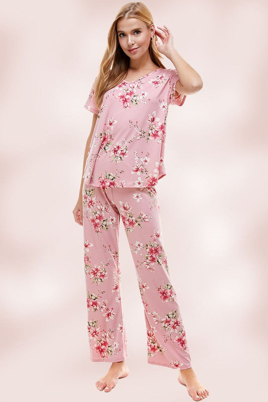 Summer Blossoms Loungewear Set