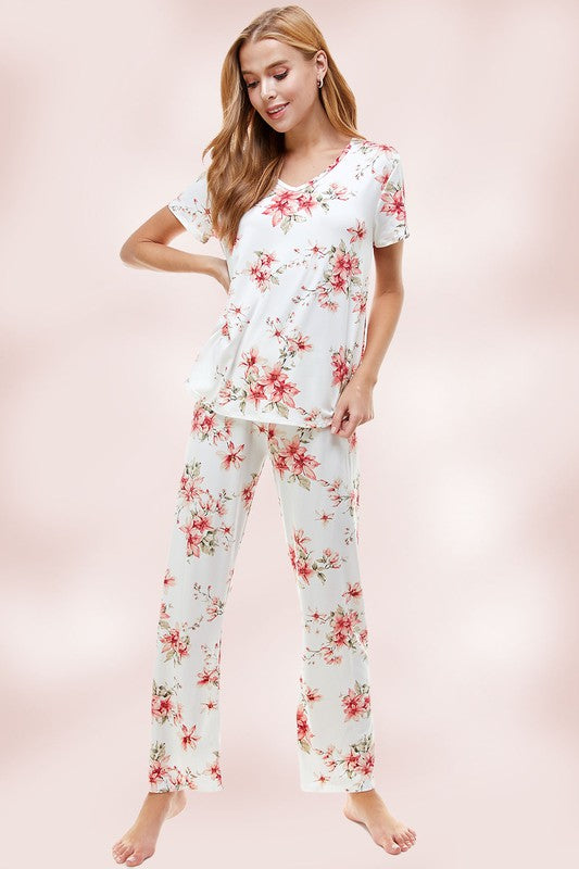 Summer Blossoms Loungewear Set