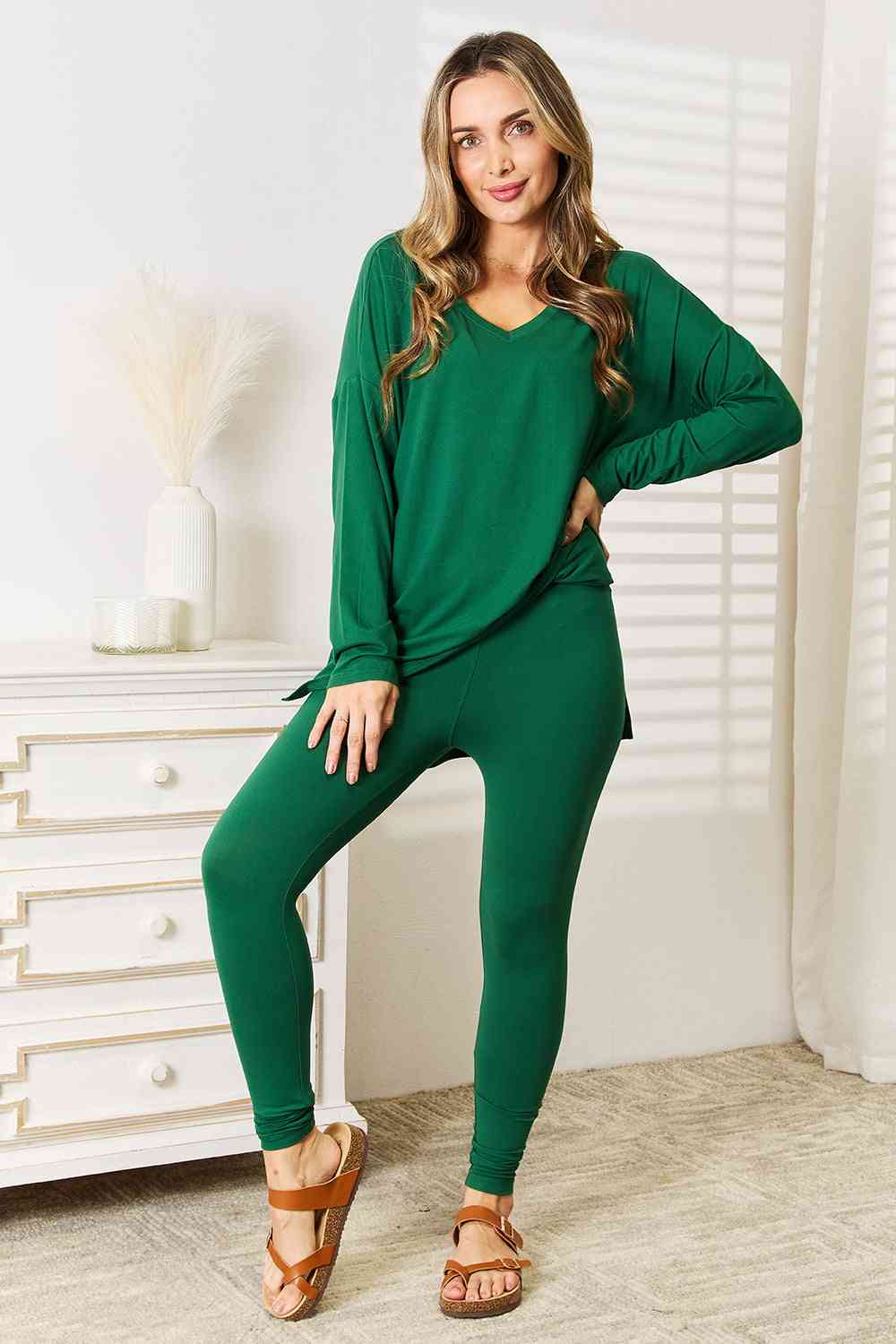 “Lazy Days “ Long Sleeve Top and Leggings Set