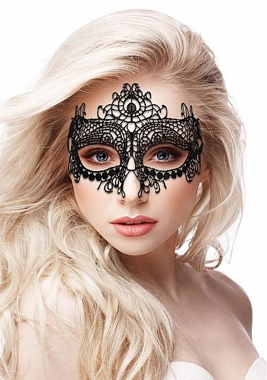 Queen Black Lace Mask Black O/S