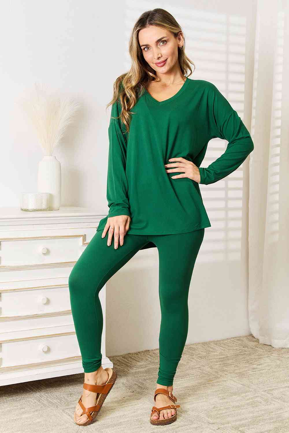 “Lazy Days “ Long Sleeve Top and Leggings Set