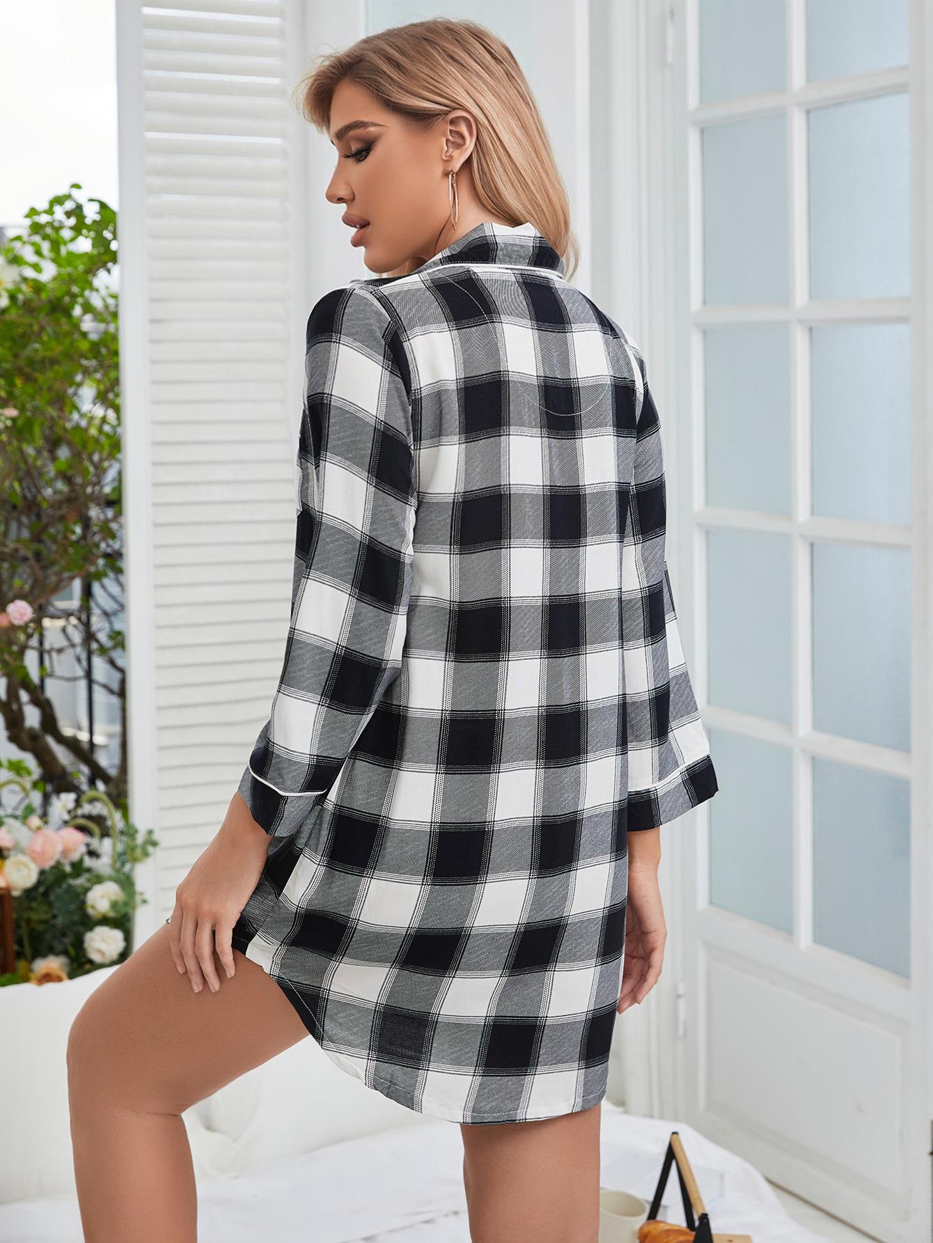 The Checkered Dream Shirt Dress